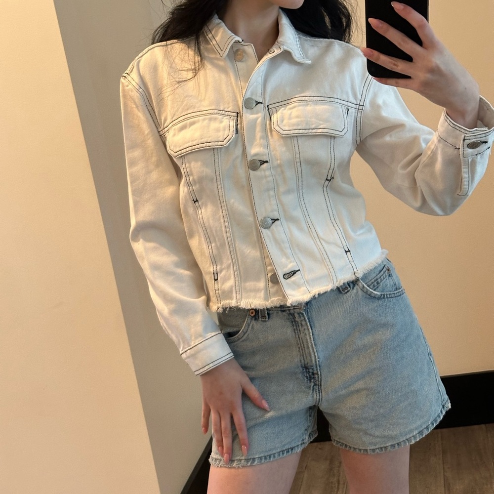 White Denim Jacket